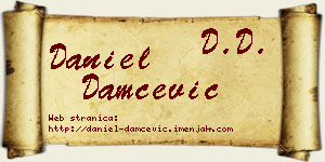 Daniel Damčević vizit kartica